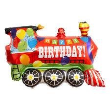 Folija balons "BDay Train", 84 cm