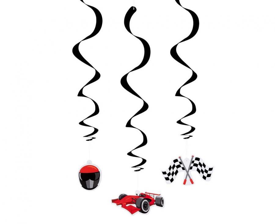 Spiralveida dekorācijas "Cars", 3 gab