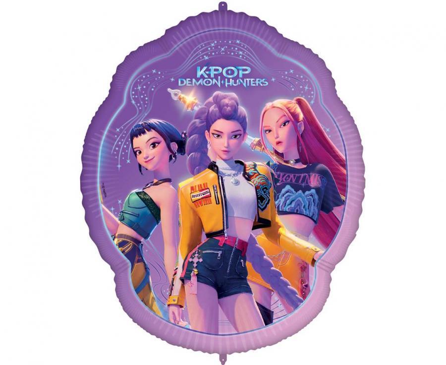 Folijas balons formīgs "K-POP DEMON HUNTERS", 88 cm