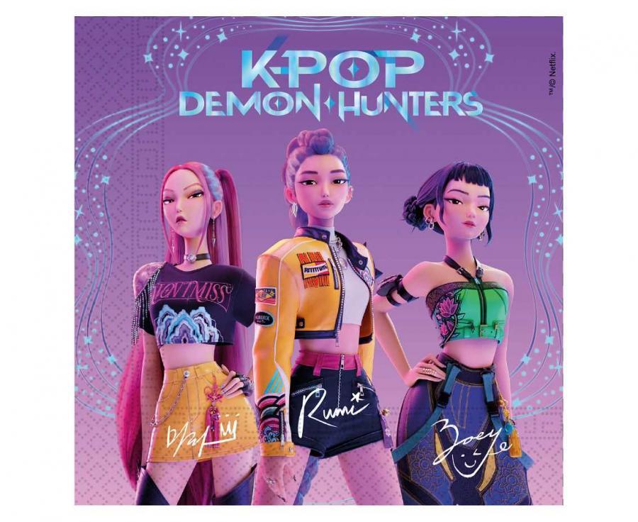 Salvetes "K-POP DEMON HUNTERS"" 33x33 cm, 20 gab