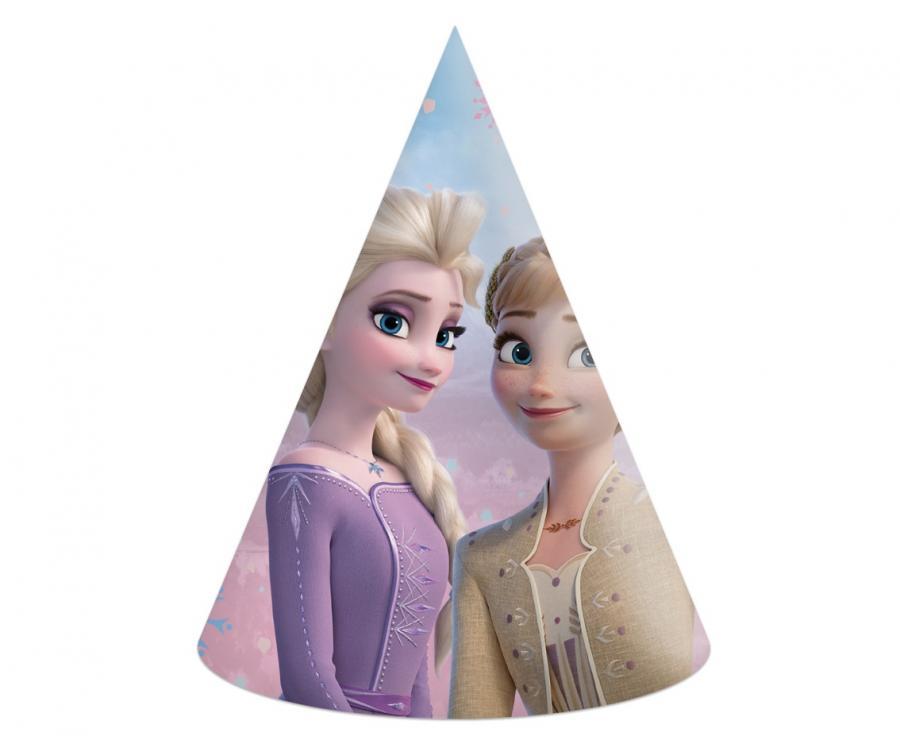 Svētku cepurītes ""Frozen 2: Wind Spirit" rozā, 6 gab