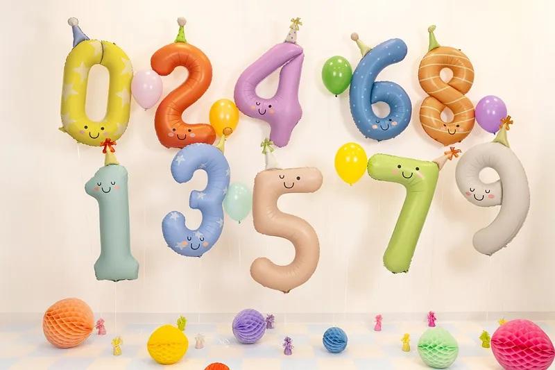 Balons cipars ar cepurīti, 86 cm