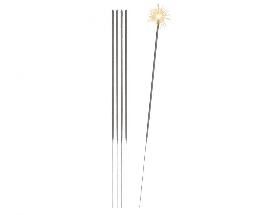 Brīnumsvecītes sudraba, 40 cm, 5 gab