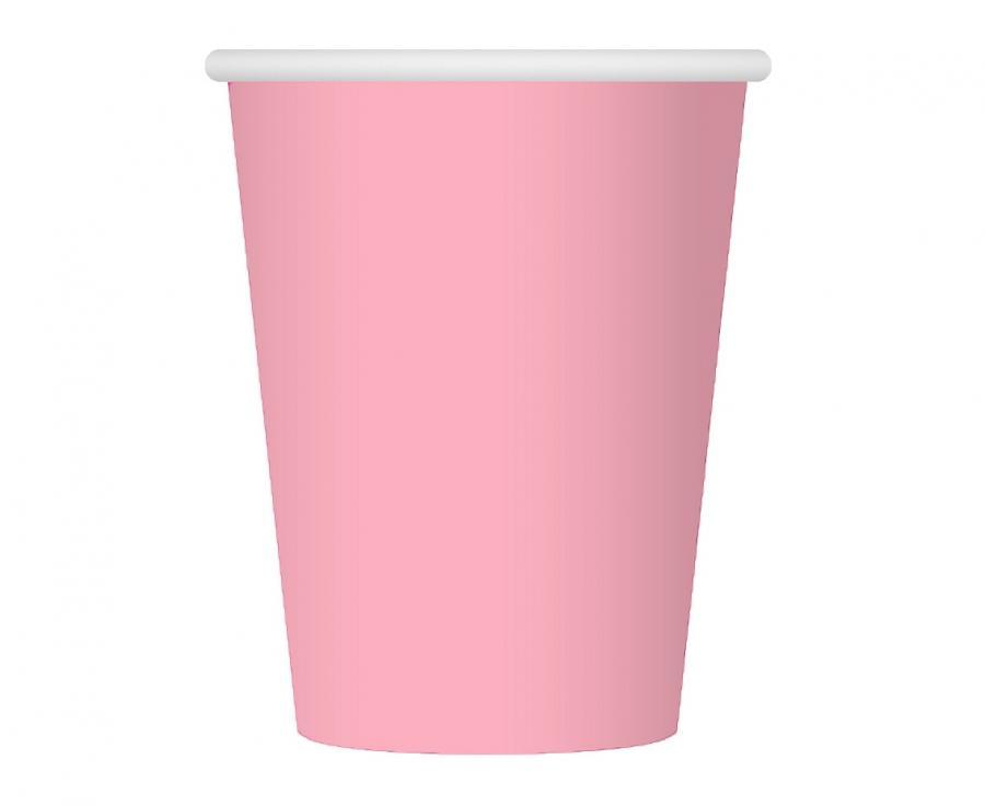 Glāzītes rozā 250 ml, 6 gab
