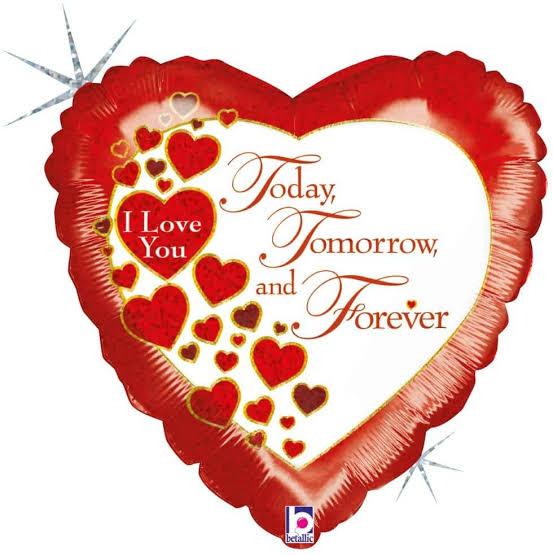 Folijas balons "Today, tomorrow and forever" 45 cm