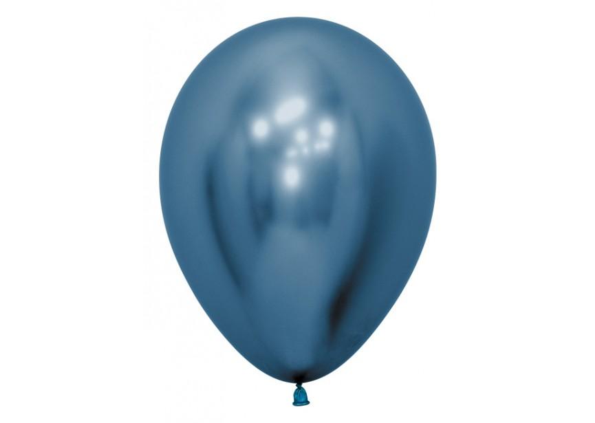 Hromēts lateksa balons "Reflex Blue", 1 gab