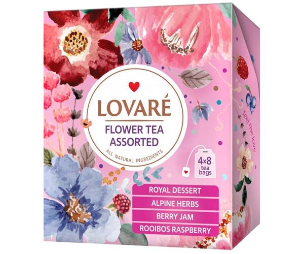 Чай Lovare квітковий Flower Tea Assorted 32 пак