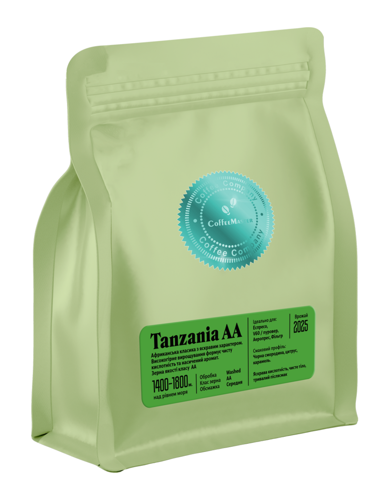 Кава в зернах CM Tanzania AA 250г