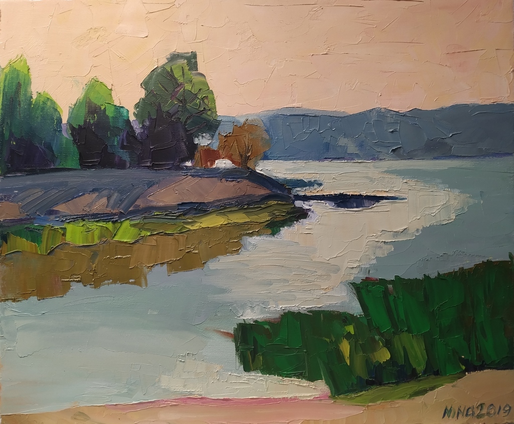 Dnieper at Sunset