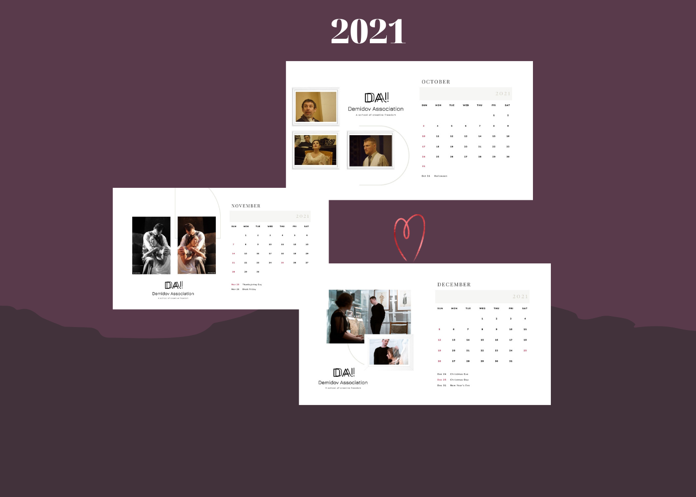 Calendar 2021 Demidov Association