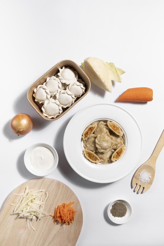 Безглютенові вареники з капустою