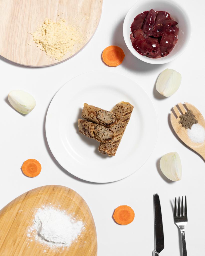 Безглютенові млинці з печінкою