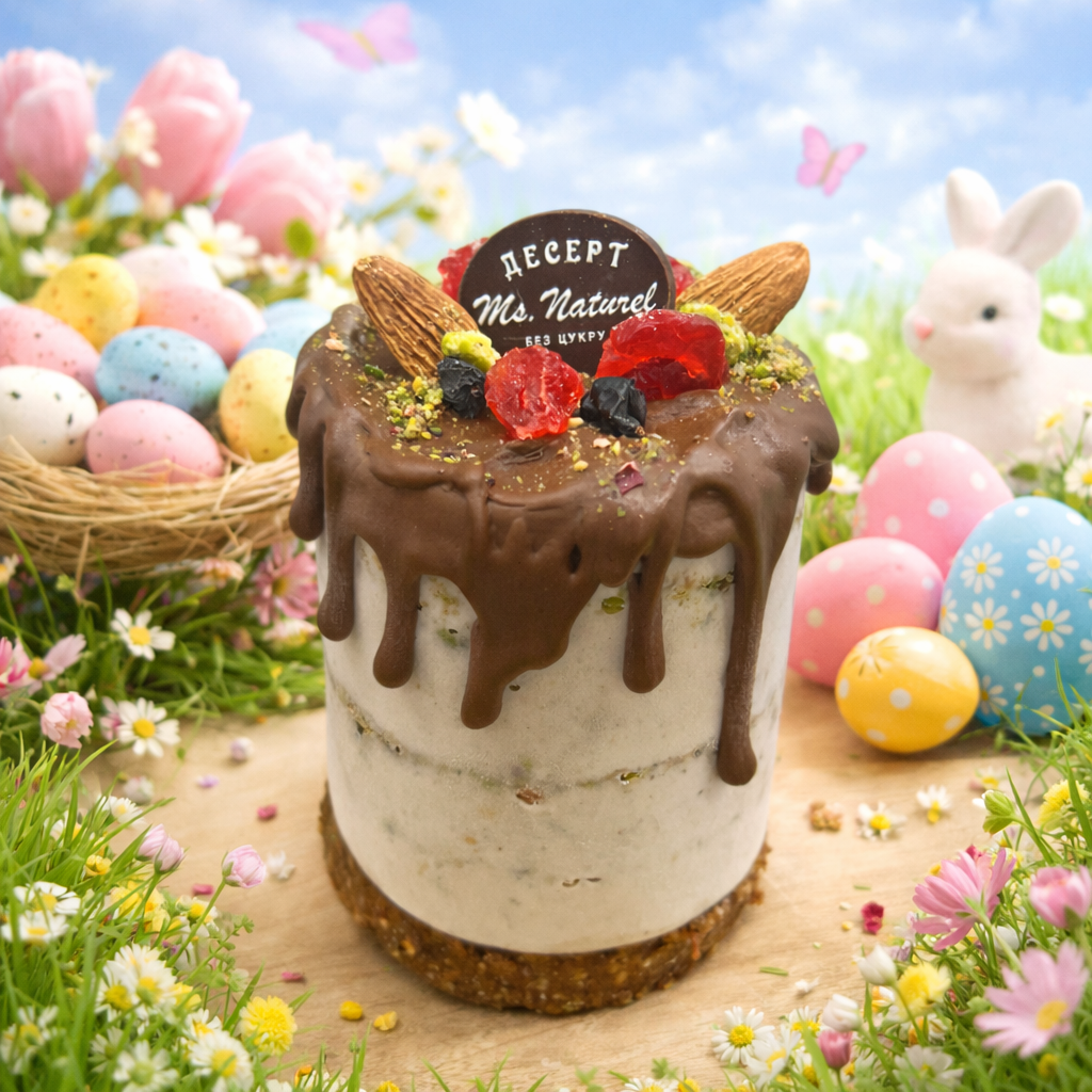 Паска фісташкова з молочним шоколадом