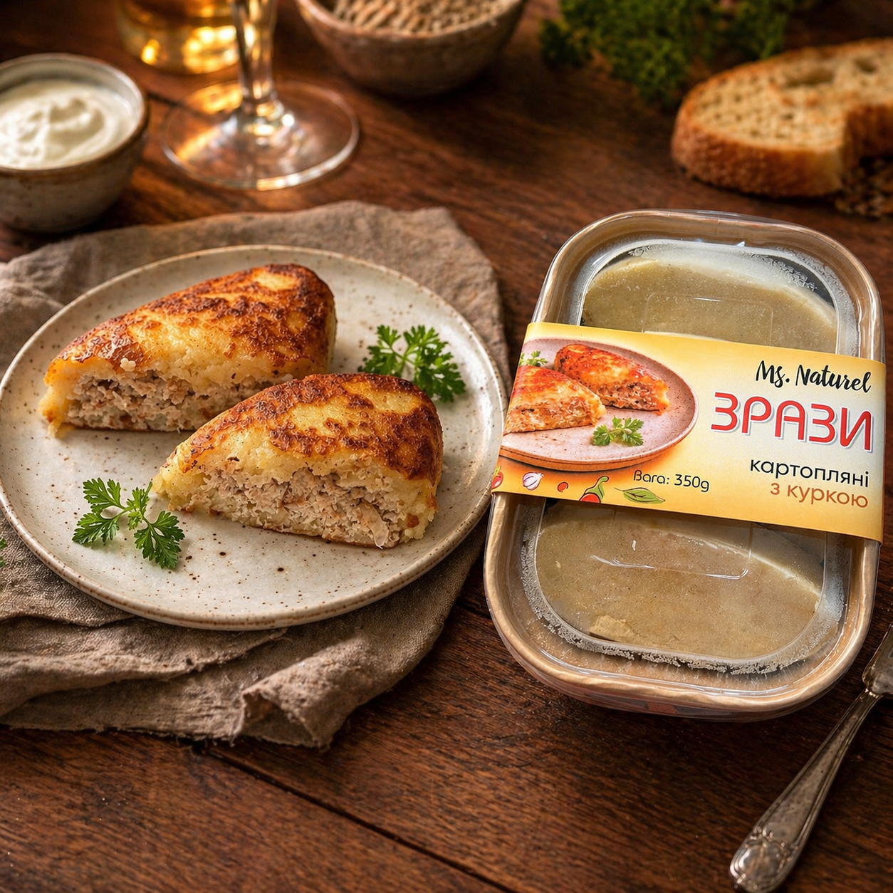 Зрази з куркою