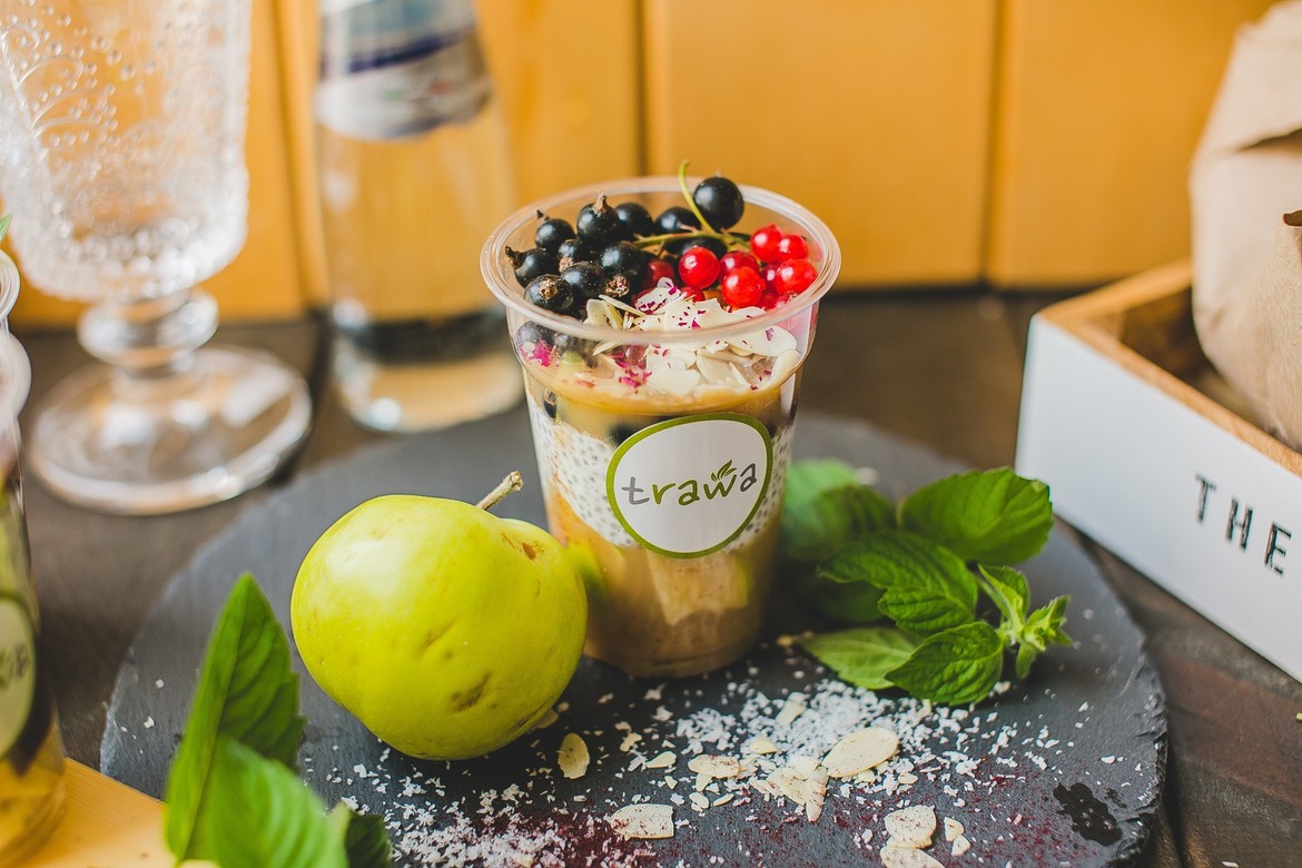 Чіа-пудинг "яблоко-корица"