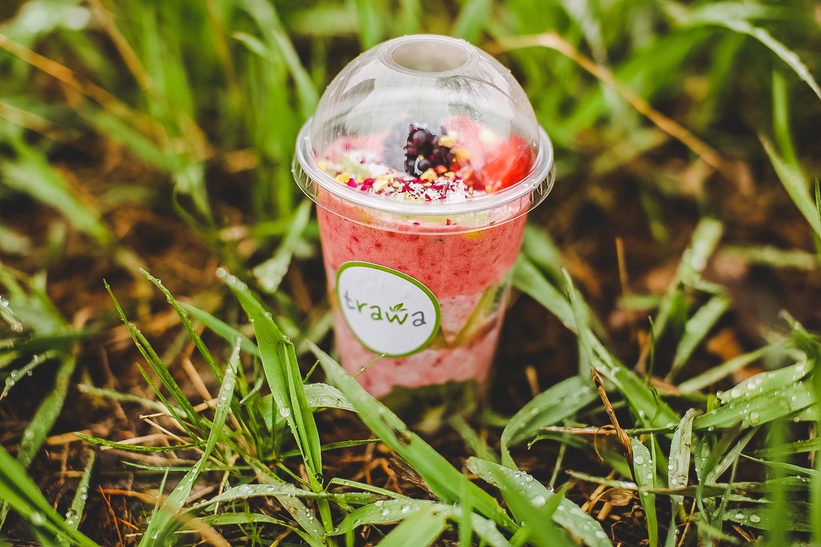 Чіа-пудинг "малина-ківі"