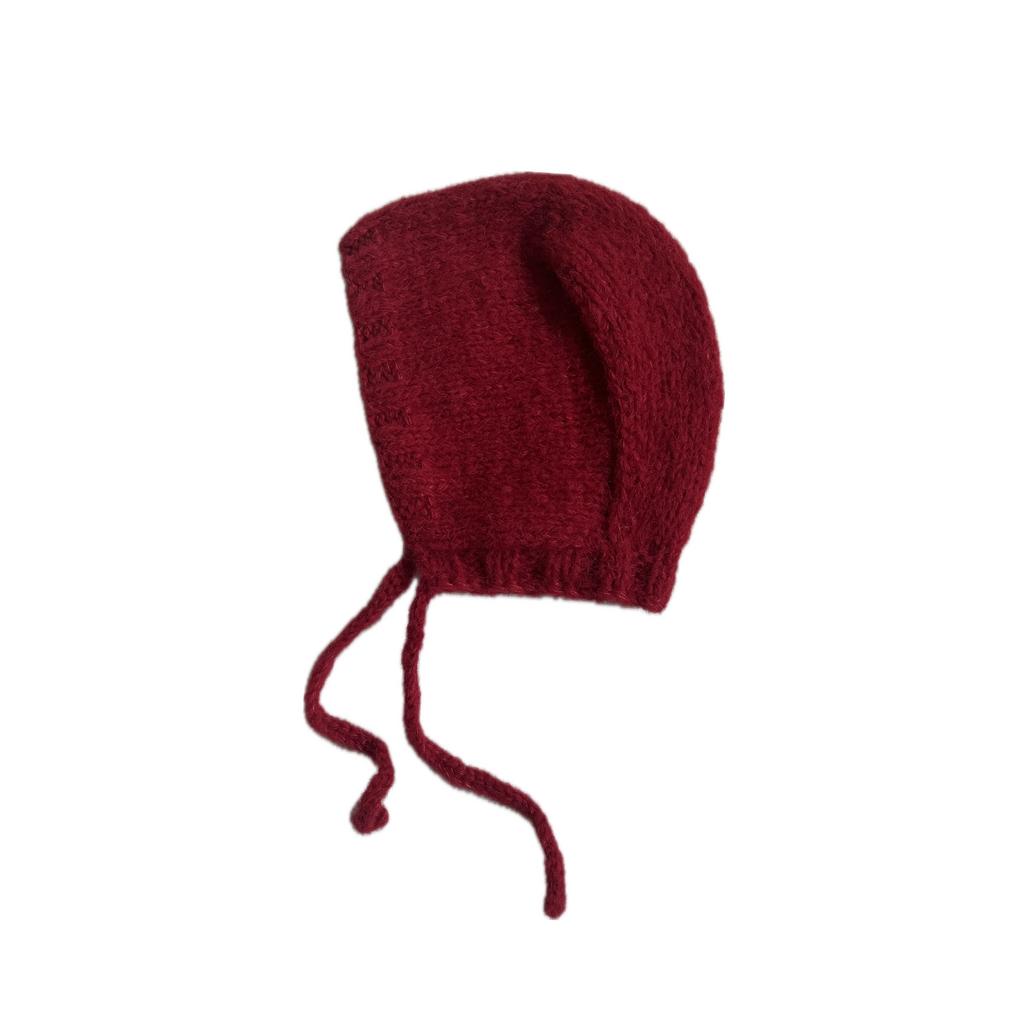 чепчик из альпаки на шелке №24