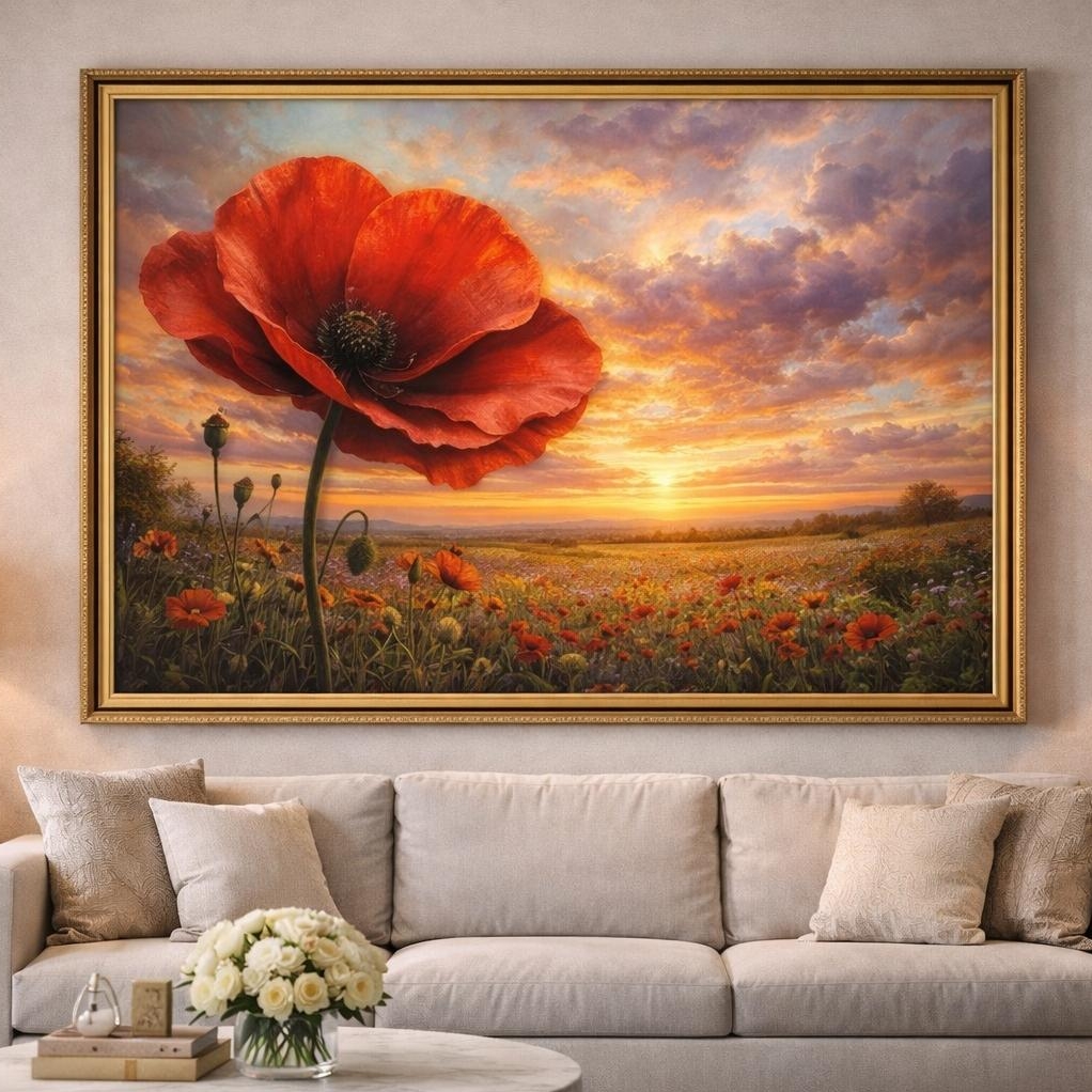 Закат над степью