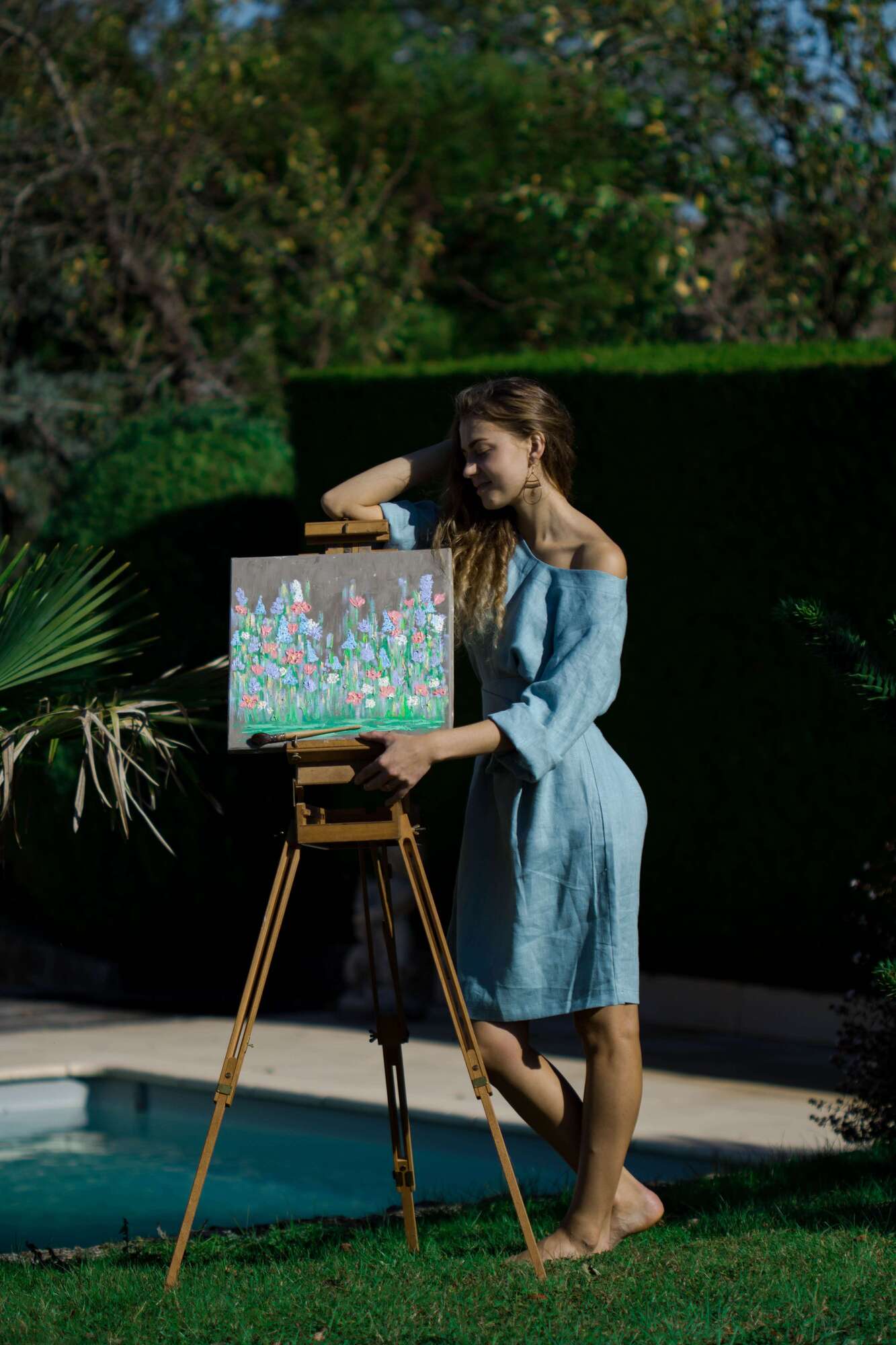 린넨 드레스 CLIO