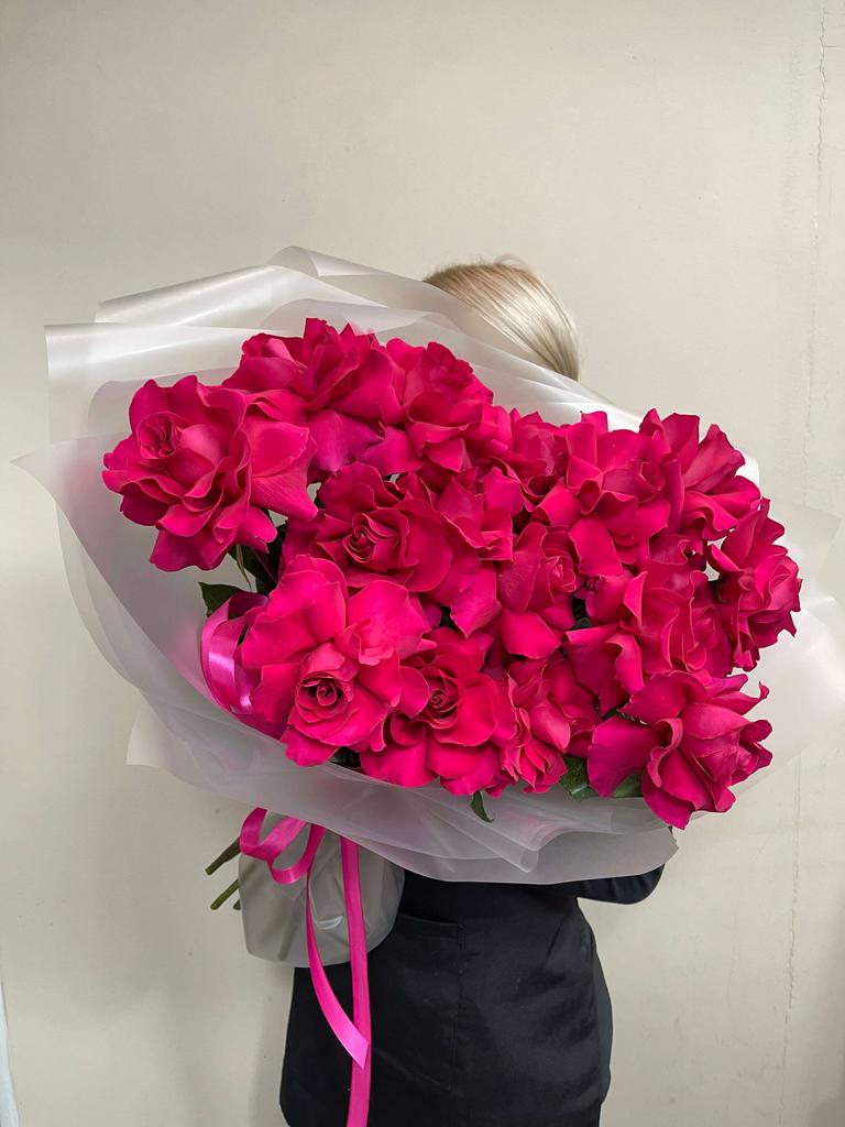 Моно букет из французких роз Пинк Флойд