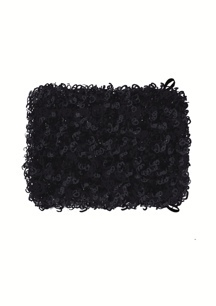 Laptop Sleeve Fluffy Light Black PREORDER