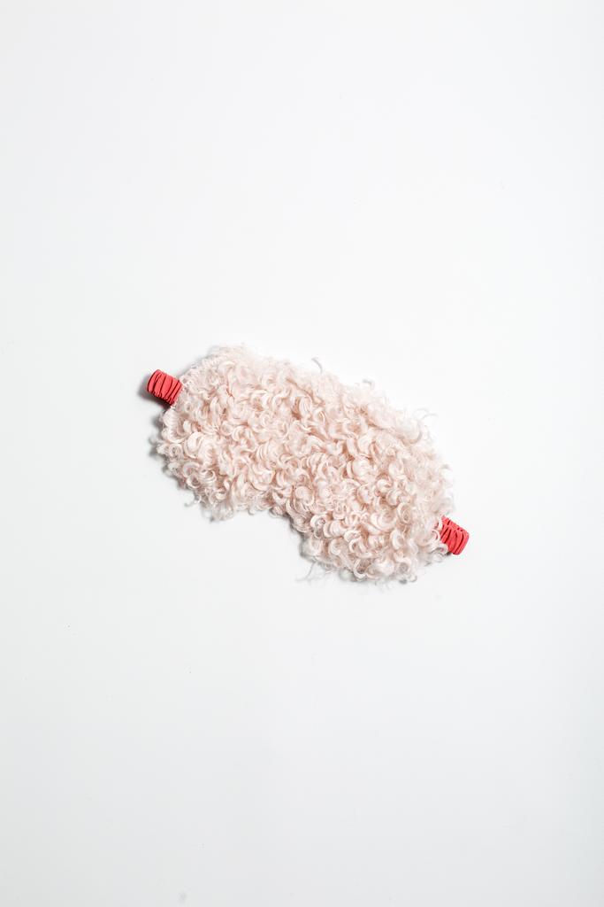 Sleeping Mask Fluffy Light Pink