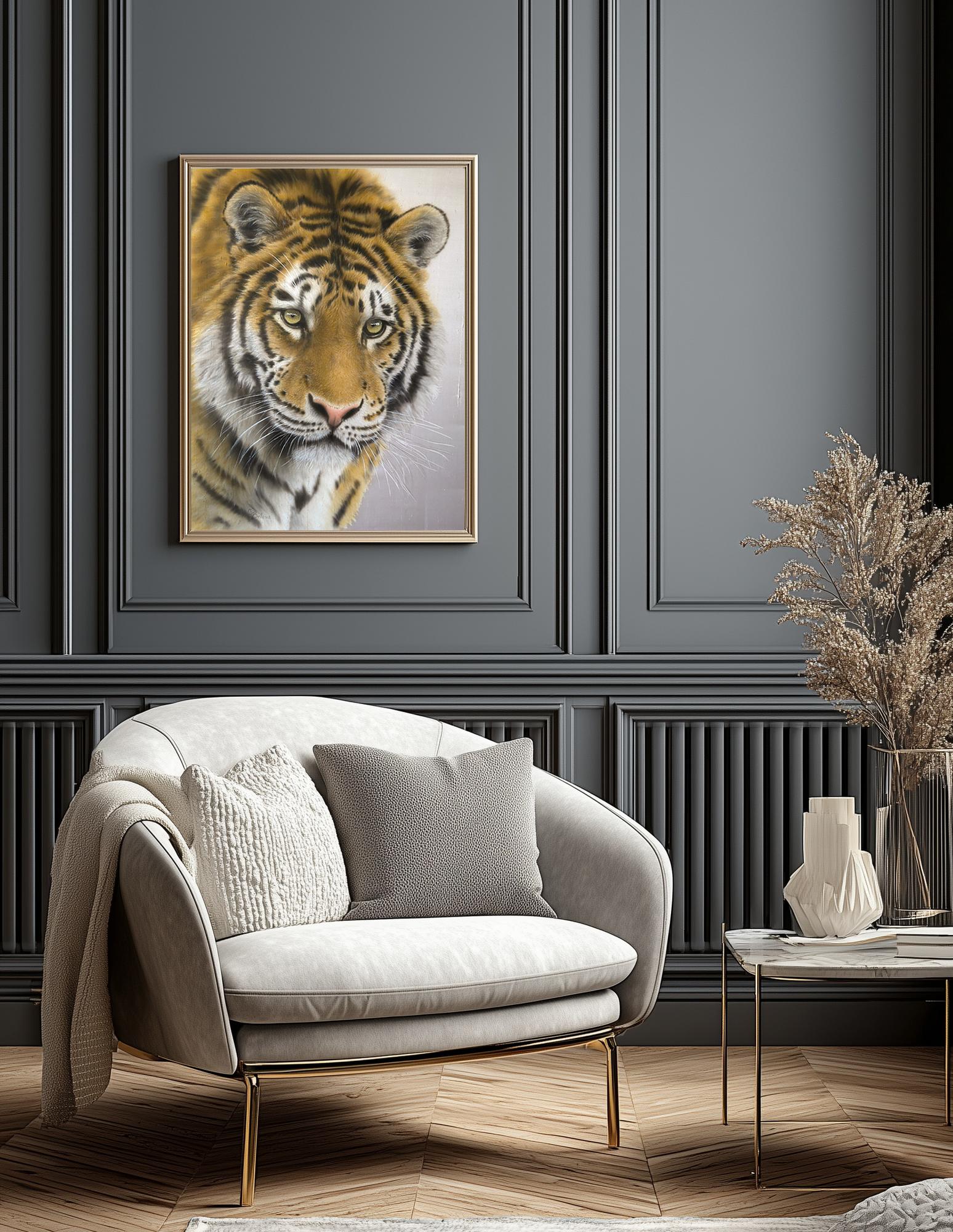 Silent Gaze – Silk Painting