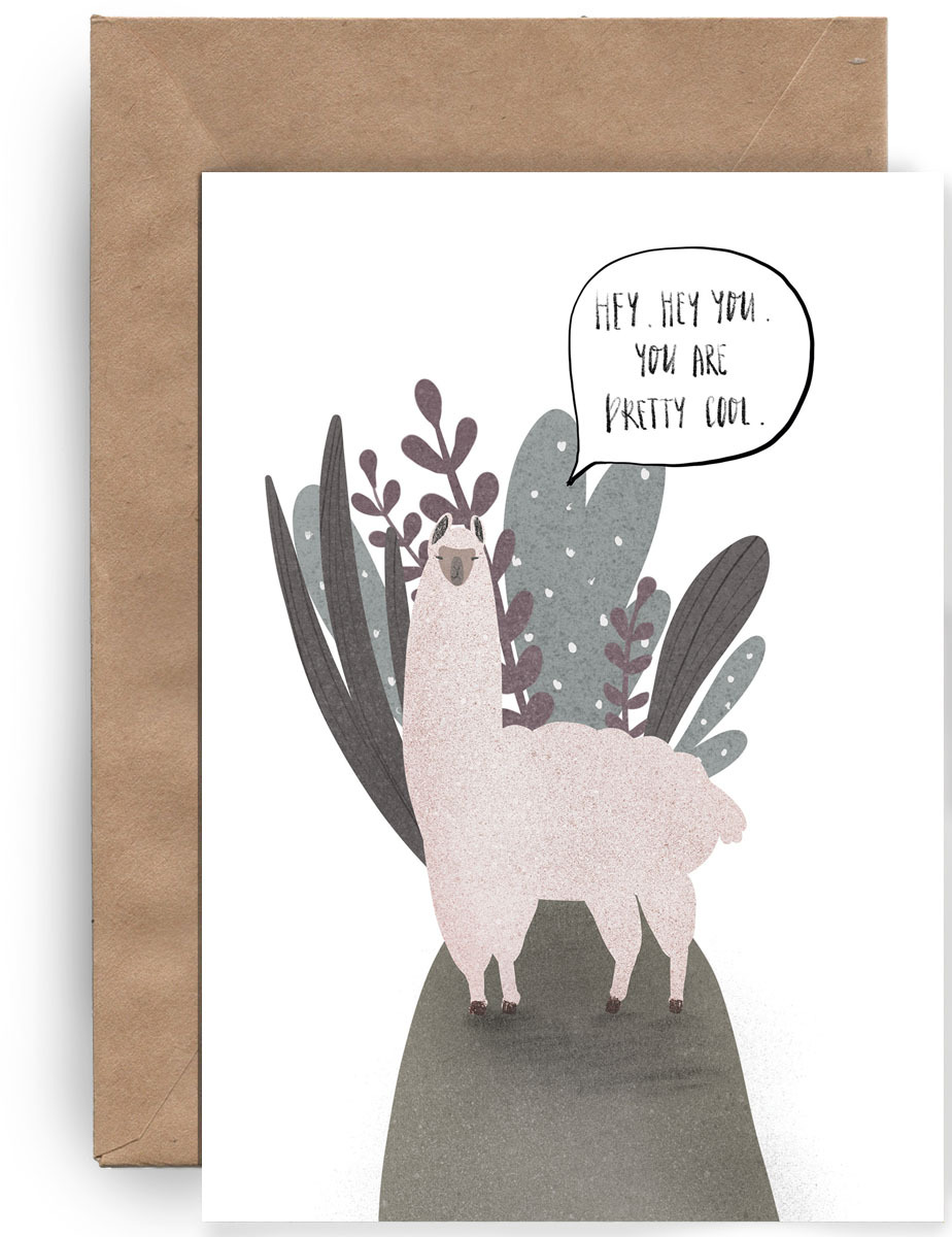 Postcard "Super Lama"