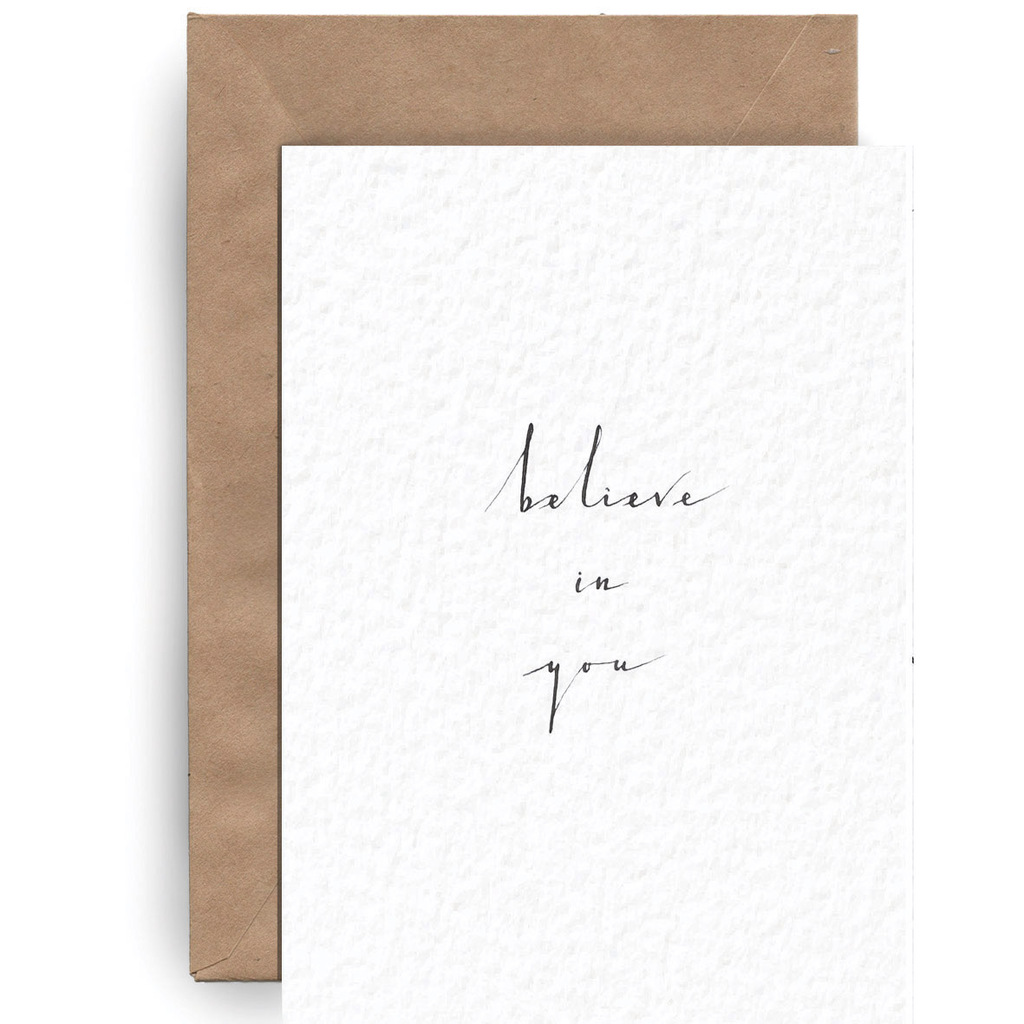 Postcard "believe in you"