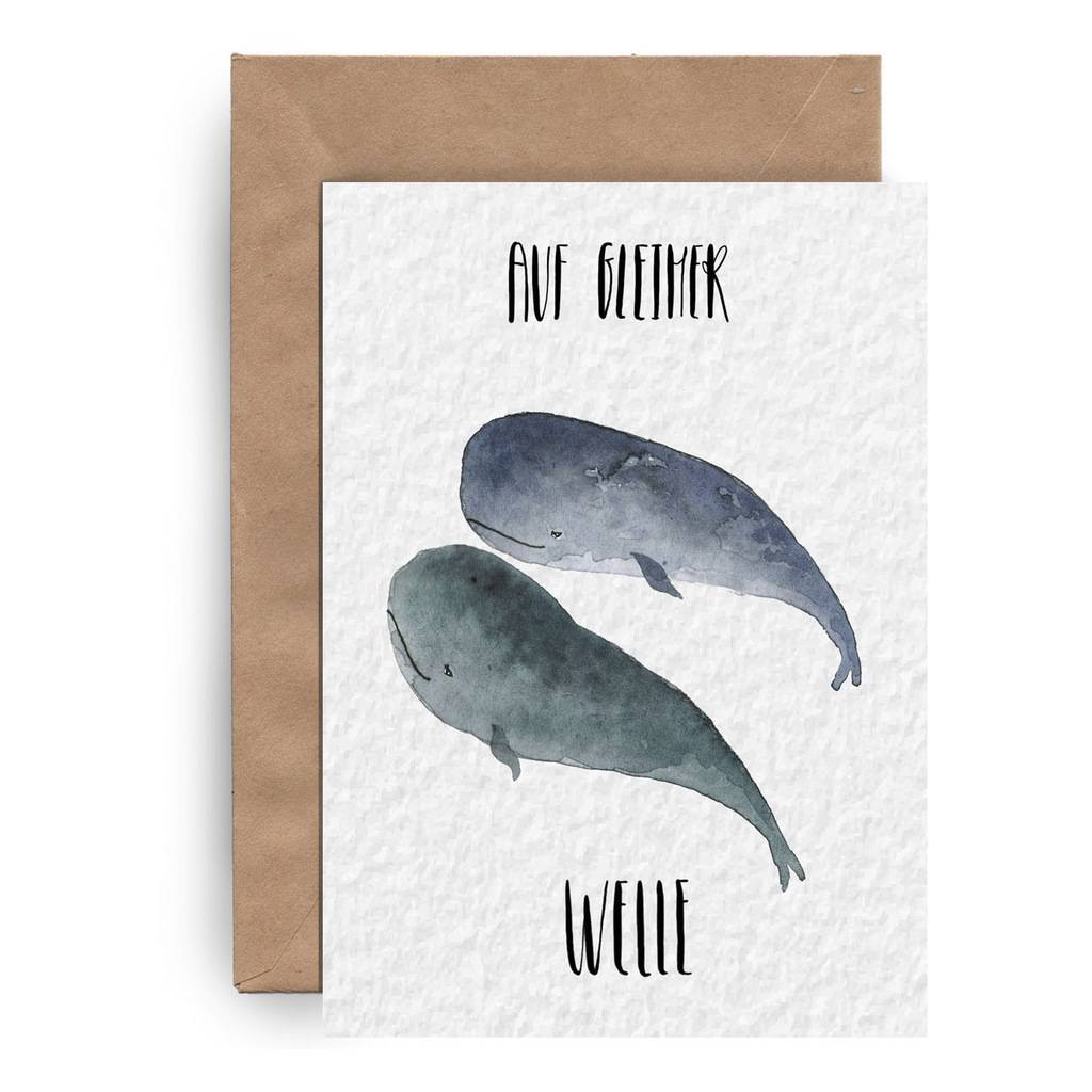 Postcard "Auf gleicher Welle"