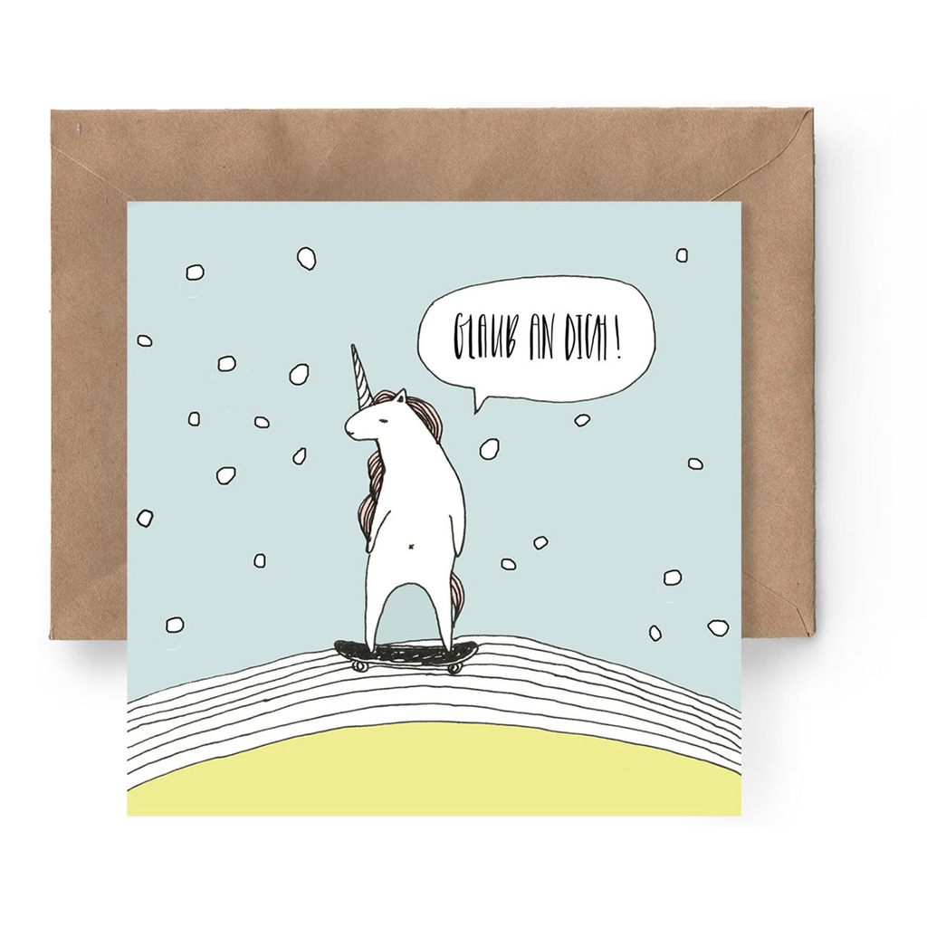 Postcard "Glaub an dich"