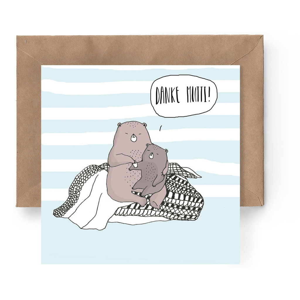 Postcard "Danke Mutti"