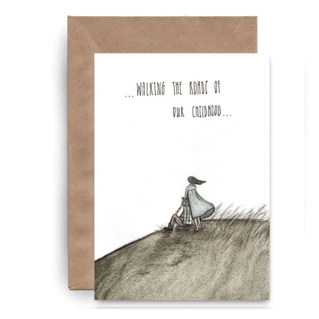 Postcard "The roads of our childhood"