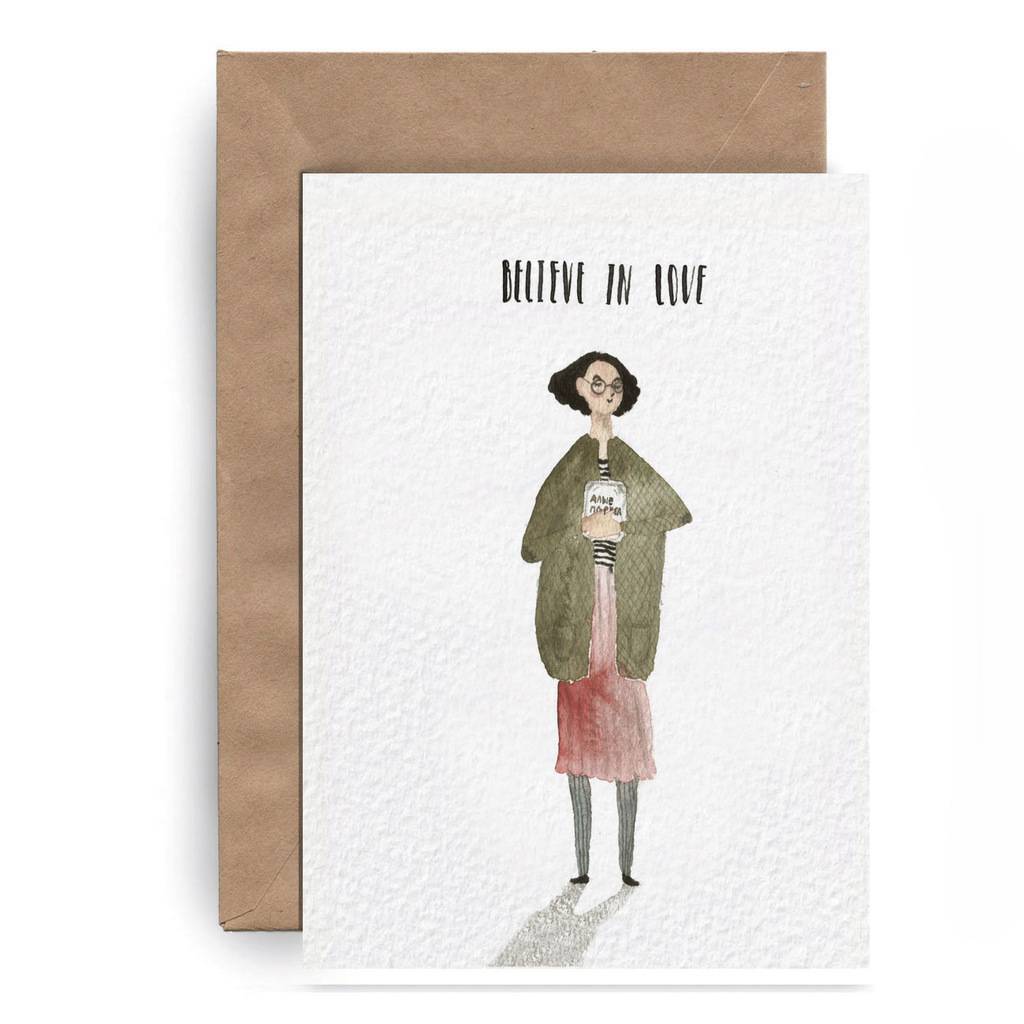 Postcard "Believe in love"