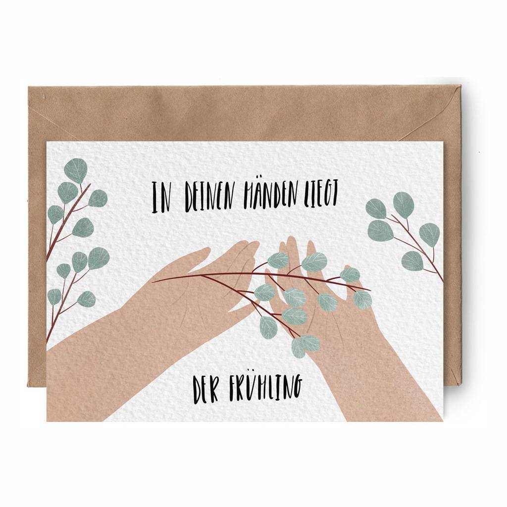 Postcard "der Frühling"