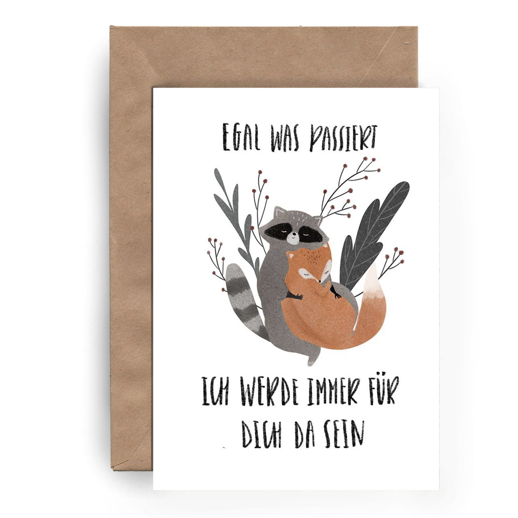 Postcard "Egal was passiert"