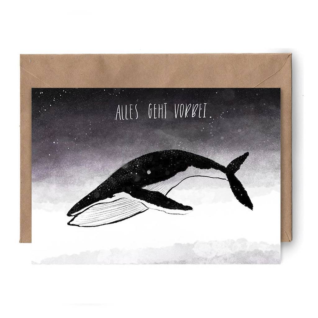 Postcard "Alles geht vorbei"