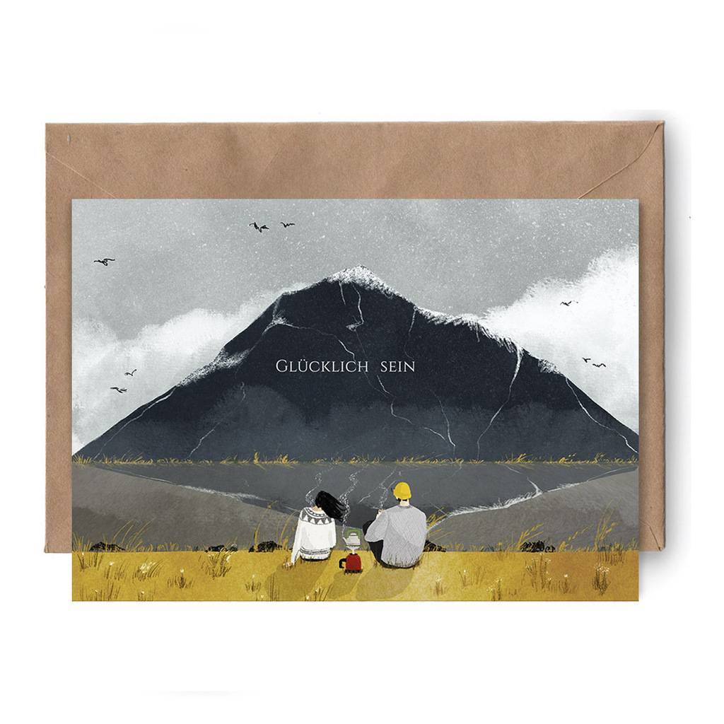 Postcard "Glücklich sein"