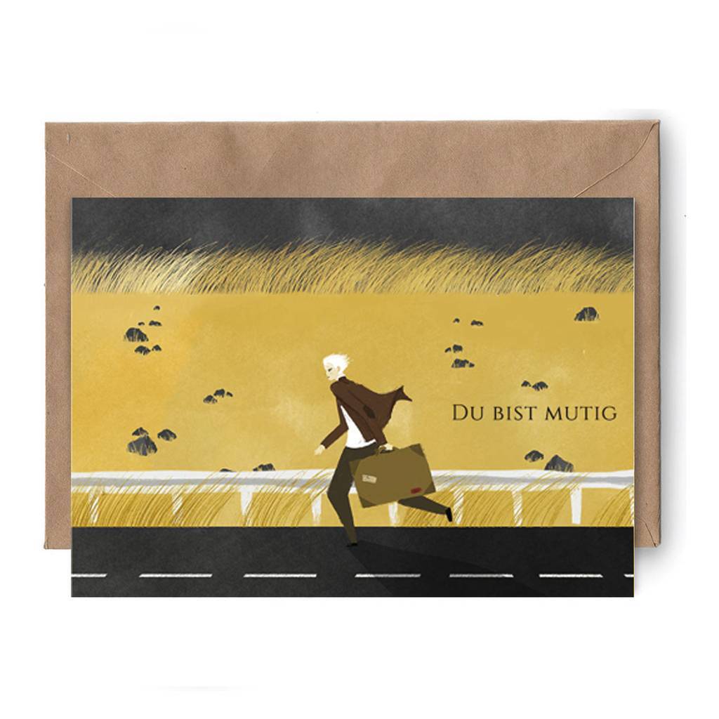 Postcard "Du bist mutig"