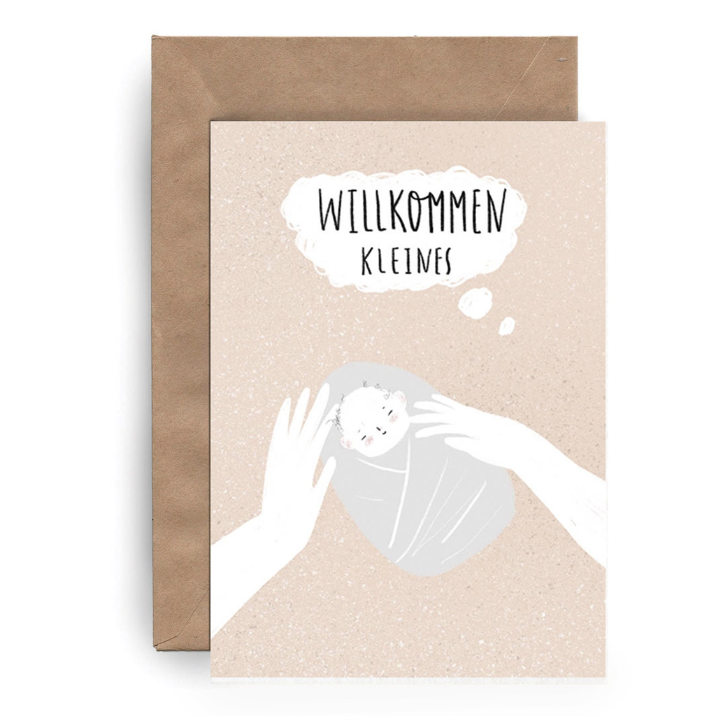 Postcard "Willkommen Kleines"
