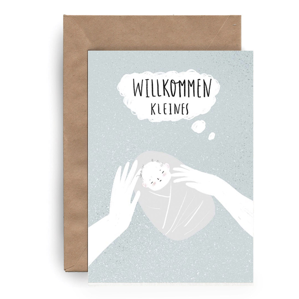 Postcard "Willkommen Kleines II"