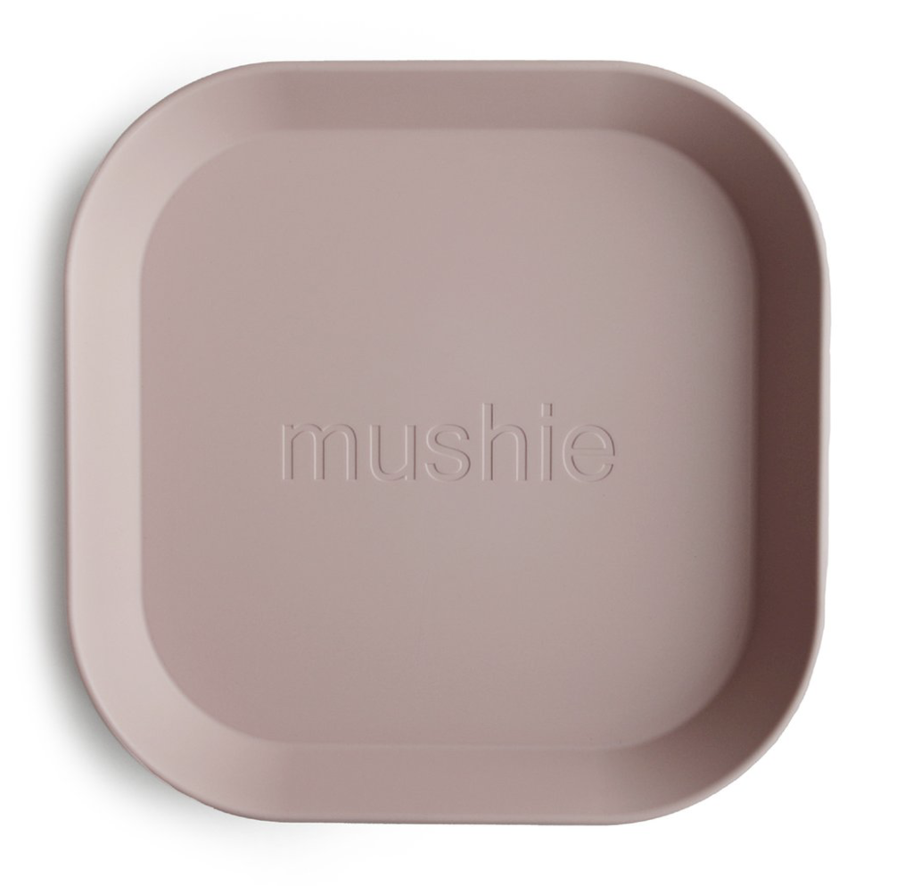 Square Dinnerware Plates Blush, Set of 2