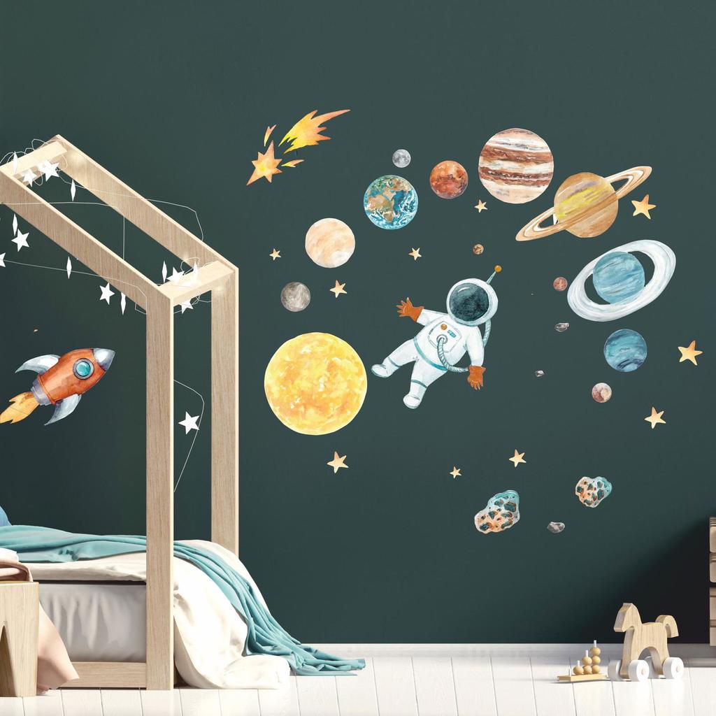 Wall Stickers Space Multicolor
