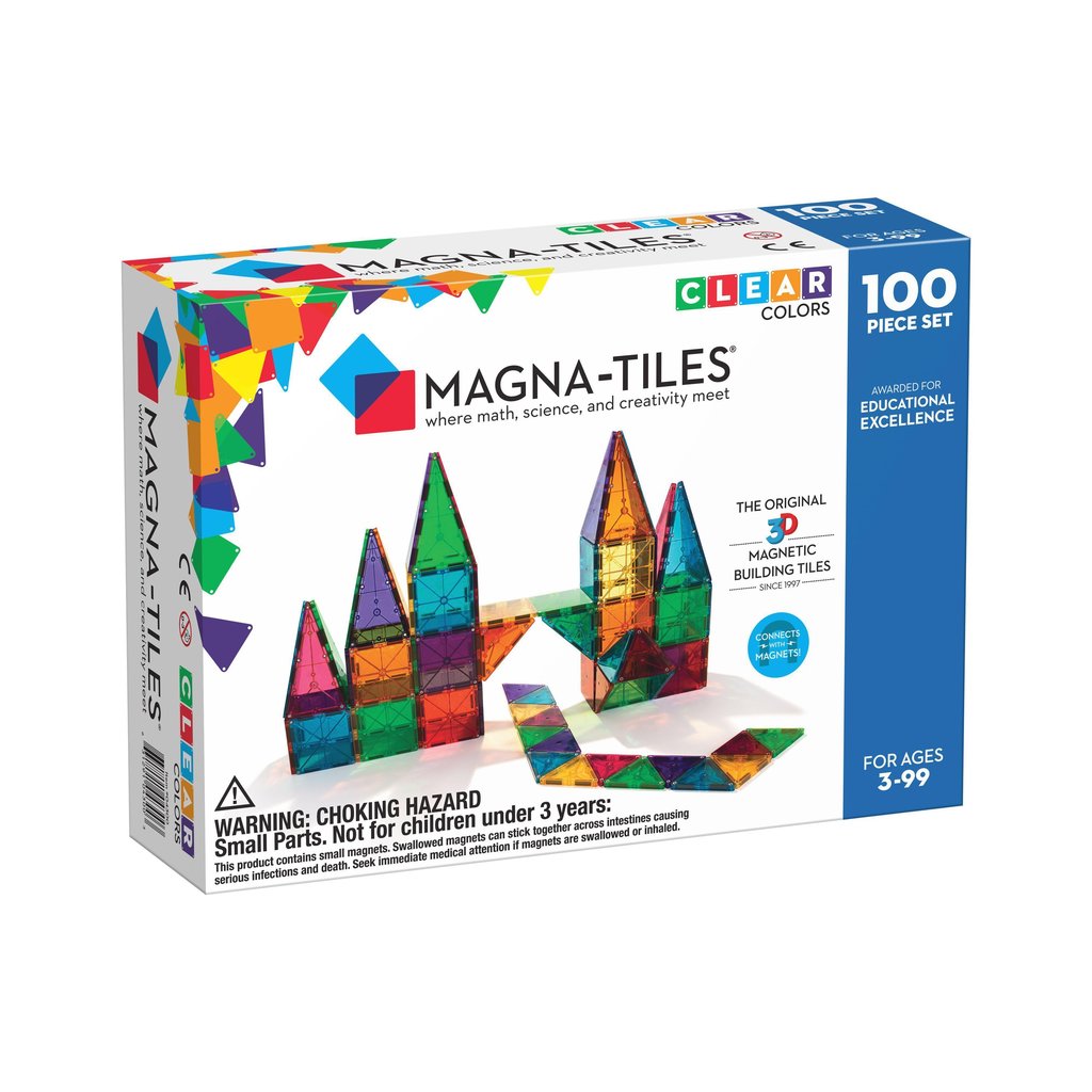 Magnetic Building Clear Colors 100-Piece