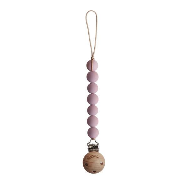 Pacifier Clip Halo Mauve