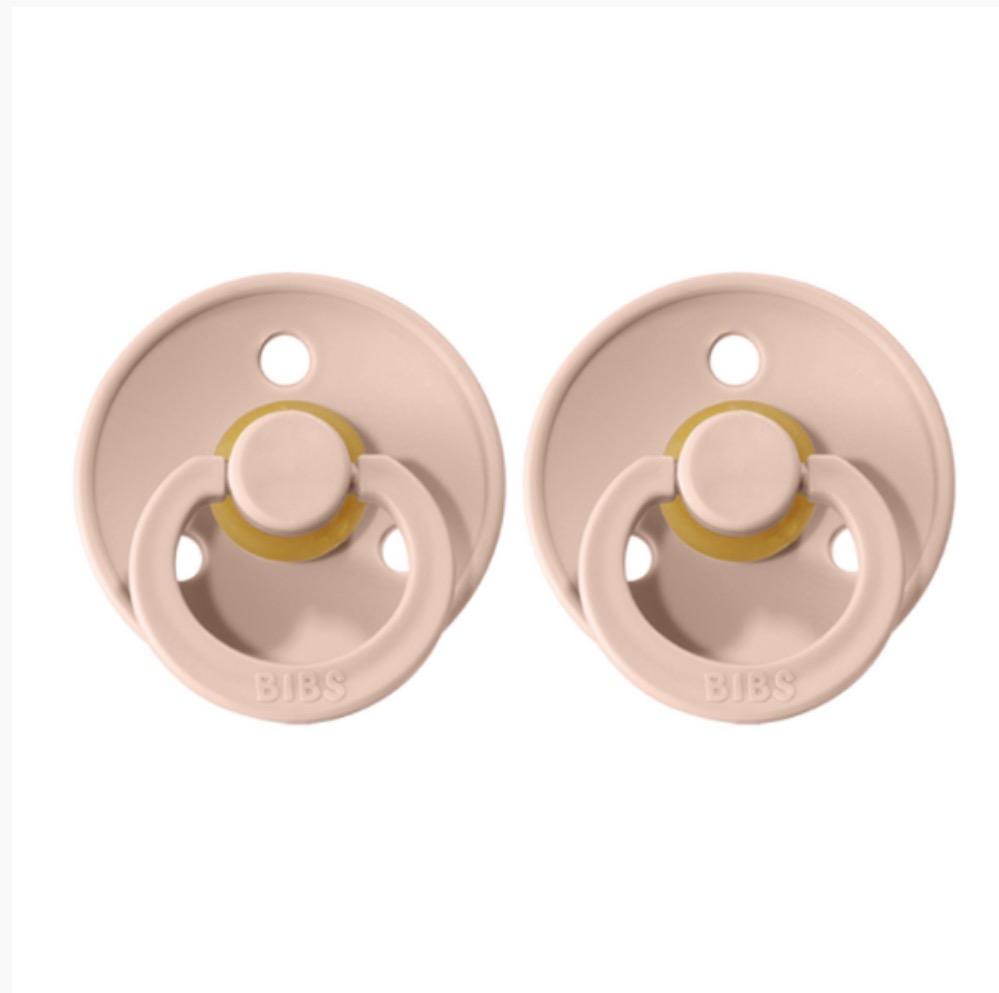 Bibs Pacifier 2 pack Blush/Blush Night Size 3