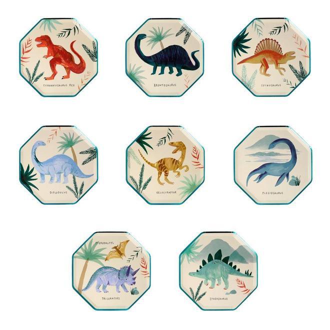 Dinosaur Kingdom Side Plates (set of 8)