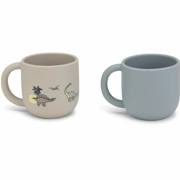 2 Pack Silicone Cup Set - Dino