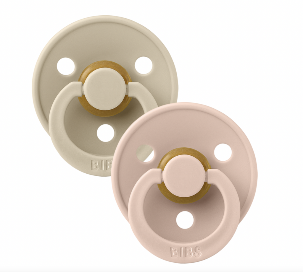 Bibs Pacifier 2 pack Vanilla / Blush Size 2 (6-18 months)