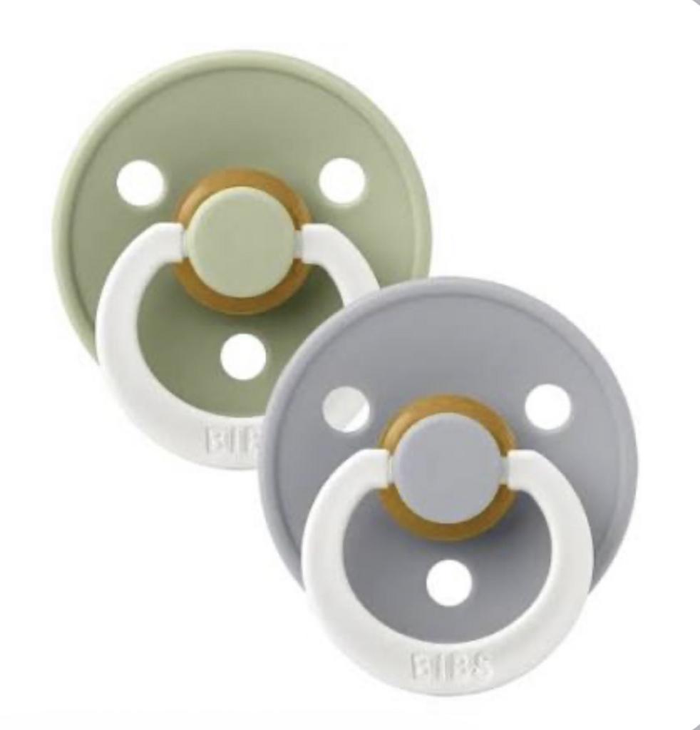 Bibs Pacifier 2 pack Sage Glow / Cloud Glow  Size 3 (18+ months)